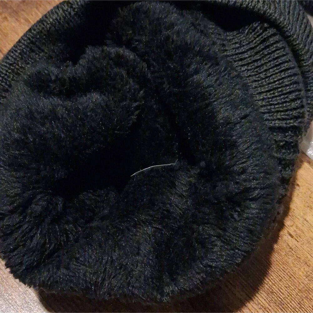 K2 Gray Knit Acrylic Beanie Hat Fleece Lined Logo One Size Ski Snowboard
